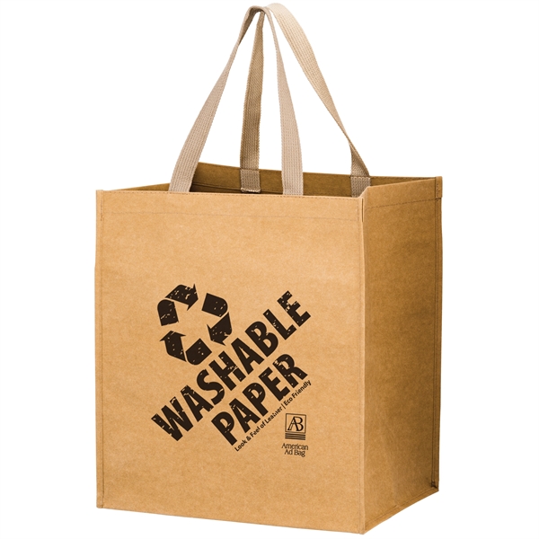 Typhoon - Washable Kraft Paper Grocery Tote Bag - Screen