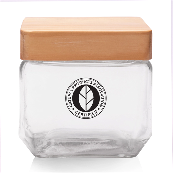 27 oz. Glass Candy Jars with Wooden Lid