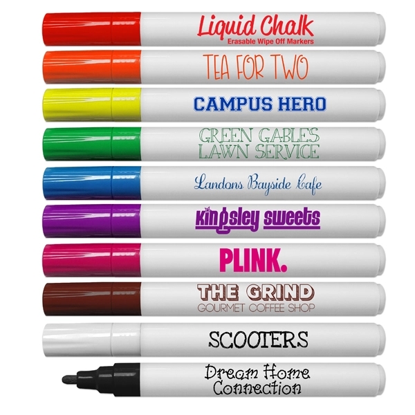 Liquid Chalk Erasable Wipe Off Markers