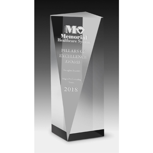 2" Thick Carved Obelisk Award - 6"