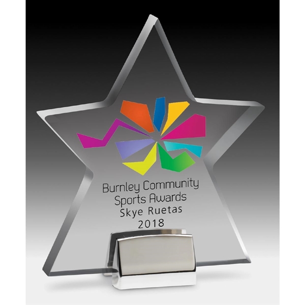 Star Award with Chrome Base