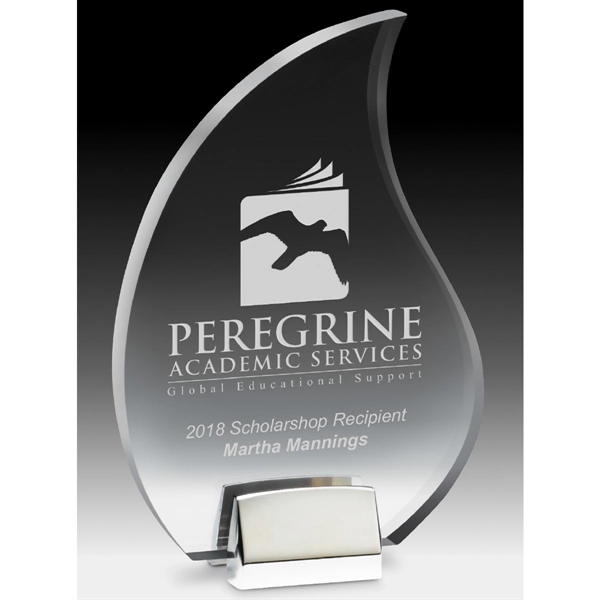 Flame Award with Chrome Base