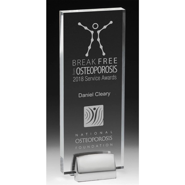 Acrylic Award with Chrome Metal Base
