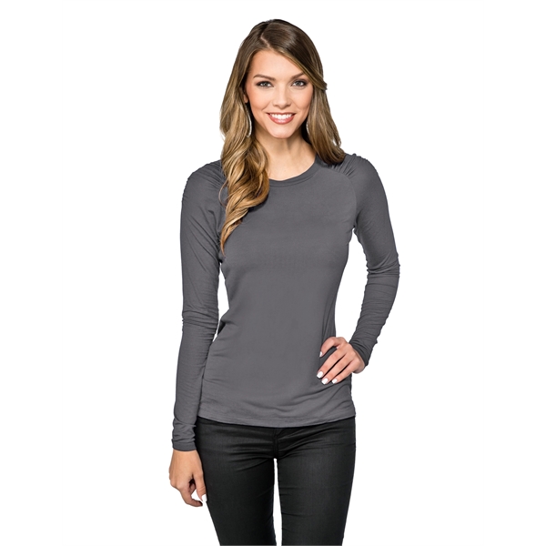 Ladies' Long Sleeve Crew Neck Shirt
