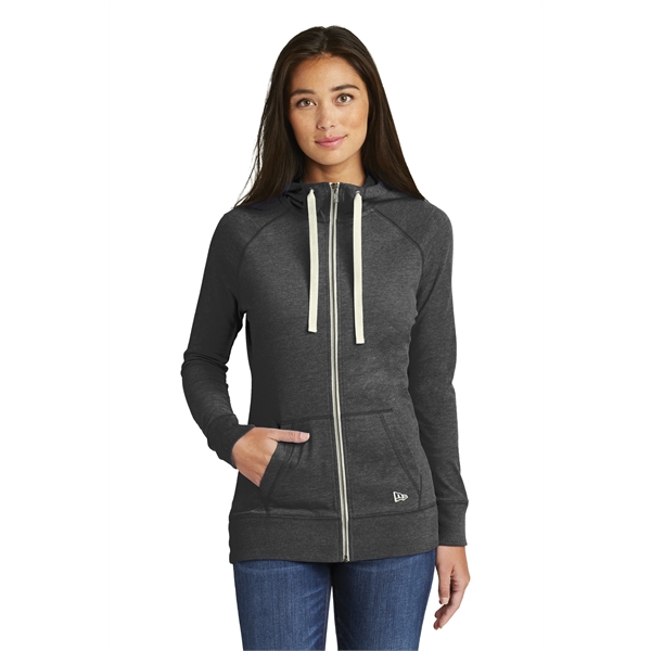 ACC-DTA New Era Ladies Sueded Cotton Blend Full-Zip Hoodie.