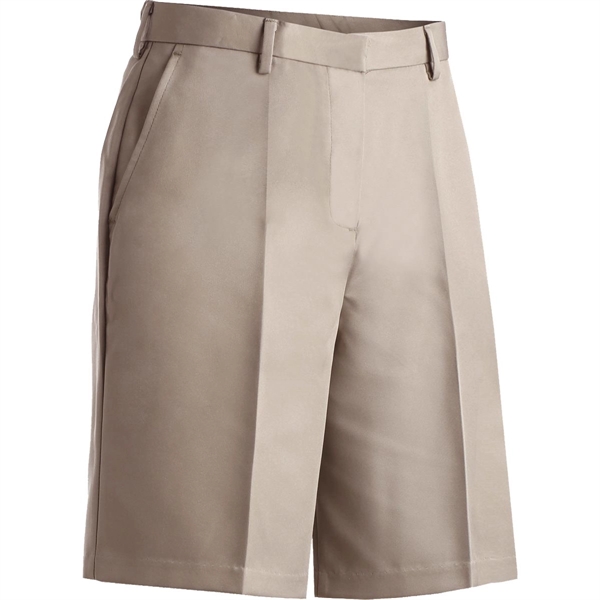 Ladies' Microfiber Flat Front Shorts