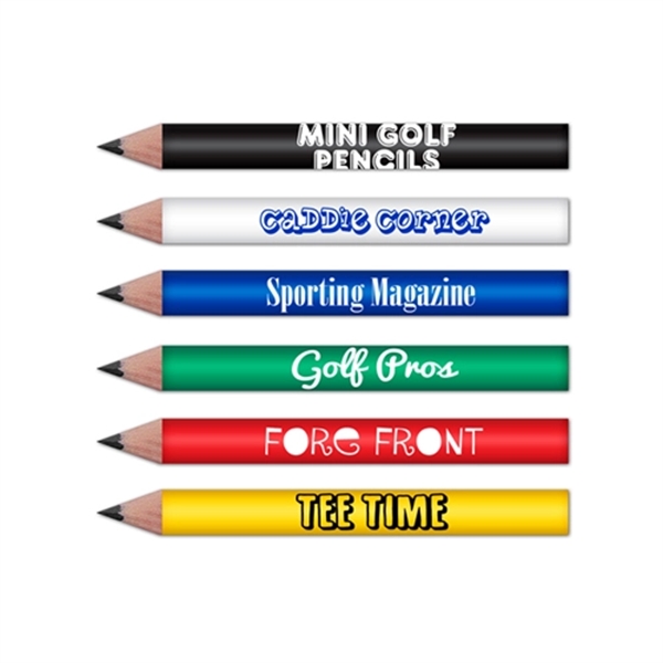 Mini Round Golf Pencils Pre Sharpened