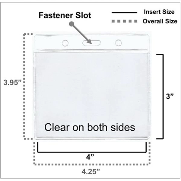 Horizontal Basic Badge Holder