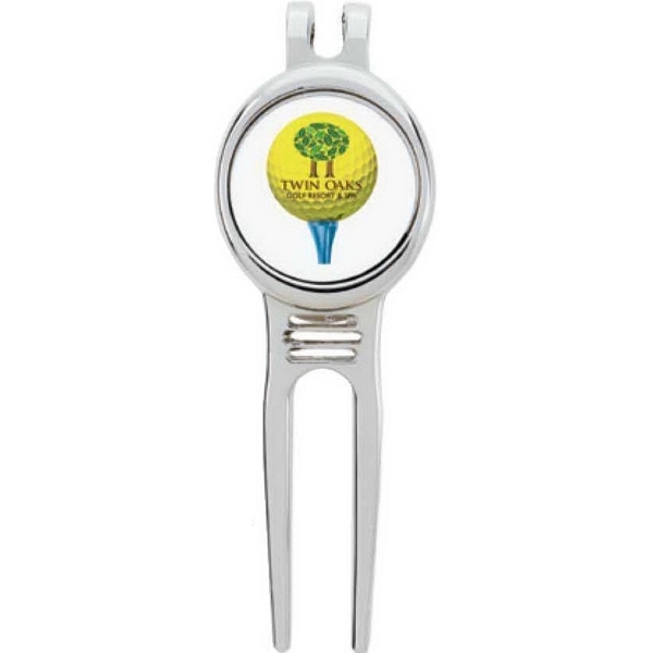 Golfers Divot Tool with Ball Marker