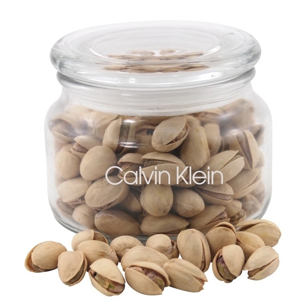 Pistachios in a Glass Jar with Lid