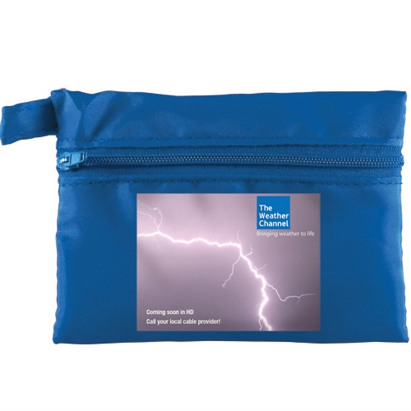 Zippered Bag With Keychain Loop