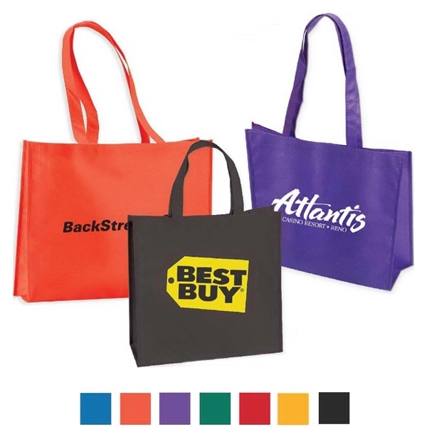Large Non Woven Tote With 28" Straps 80 GSM