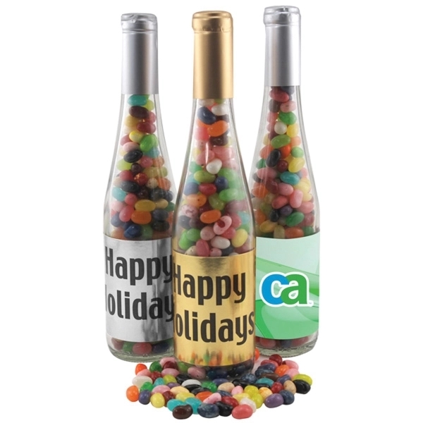 11" Champagne Bottle with Jelly Bellys Candy