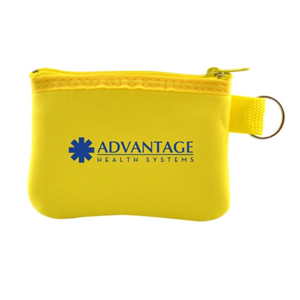 Zip Pouch with Key Ring