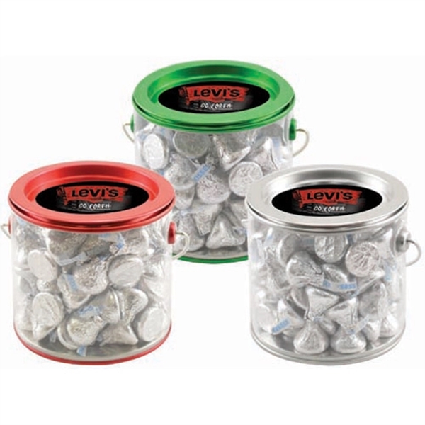 Tin Pail with Hershey Kisses