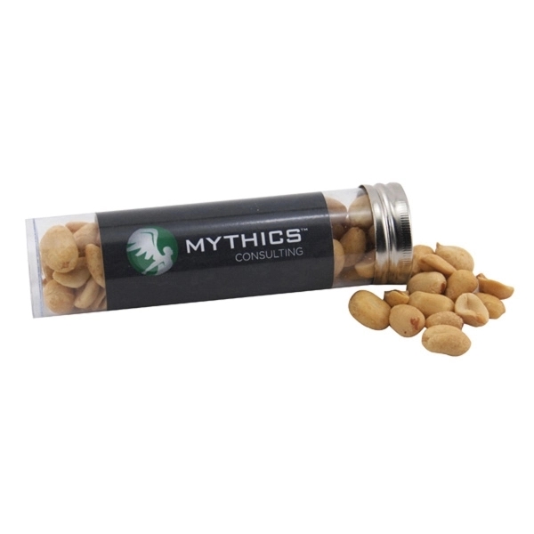 Peanuts in a 5 " Plastic Tube with Metal Cap