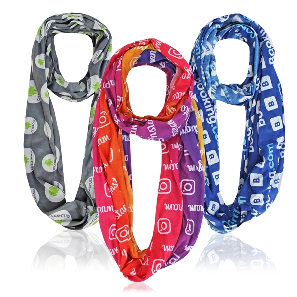 Full-Color, Pantone Matched Infinity Scarves