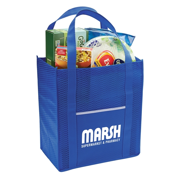 Reusable Grocery Tote Bag - 15" x 13" x 8"