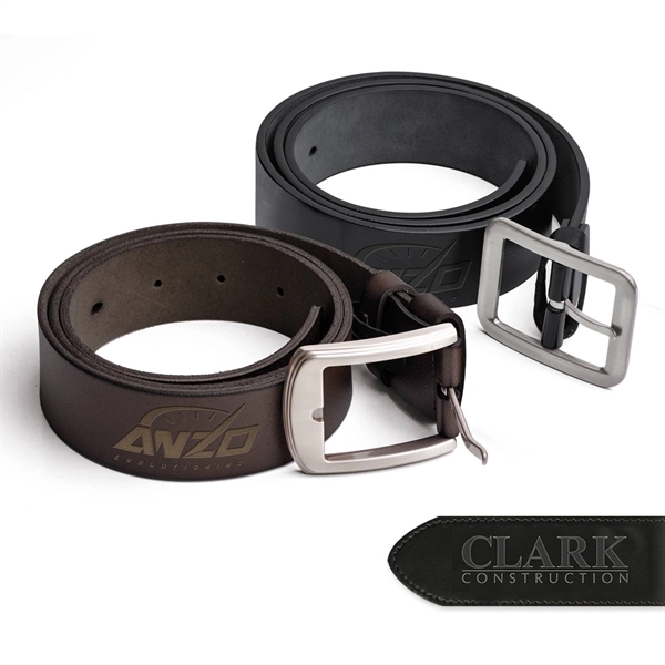 Branded Leather Belt (36 in  Long)