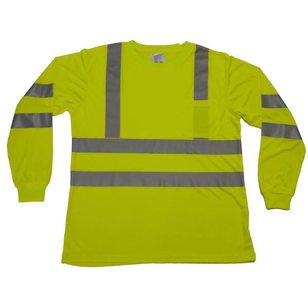 Ansi Class 3 Safety T-Shirt Long Sleeve