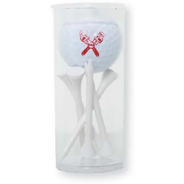 Golf Ball & Golf Tee Tube