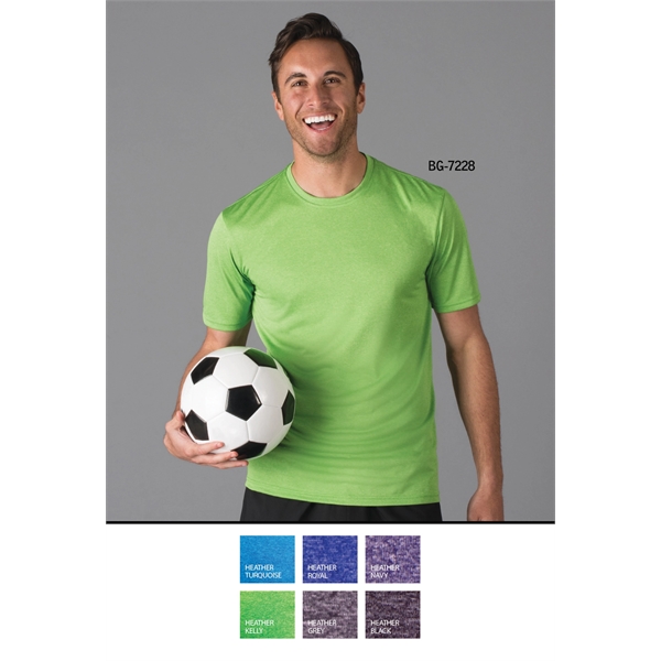 Men's Heathered Crew Neck Tee