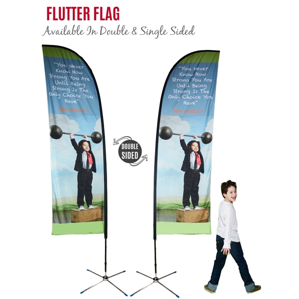 11ft Double Sided Flutter Flag Banner Sleeve Only