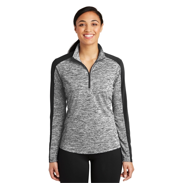 Sport-Tek Ladies PosiCharge Electric Heather Colorblock 1...