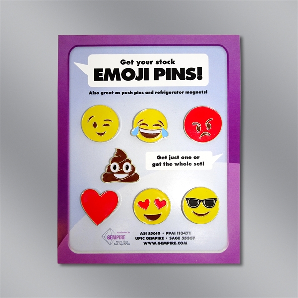 Emoji Stock Pin Set