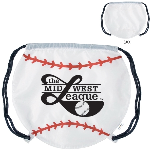 GameTime Baseball Drawstring Backpack