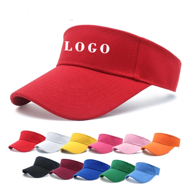 Cotton Sun Visor w/ Custom Print