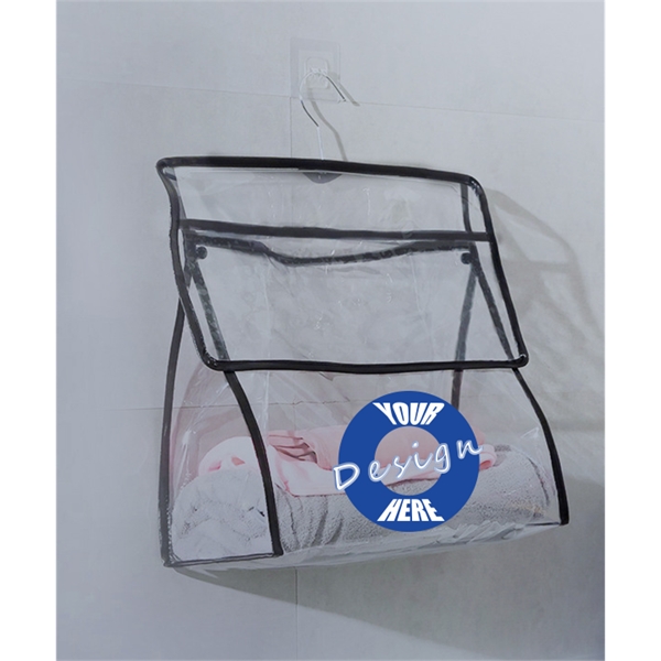 PVC Ultra-permeate Open Bathroom Waterproof Hanging Bag 