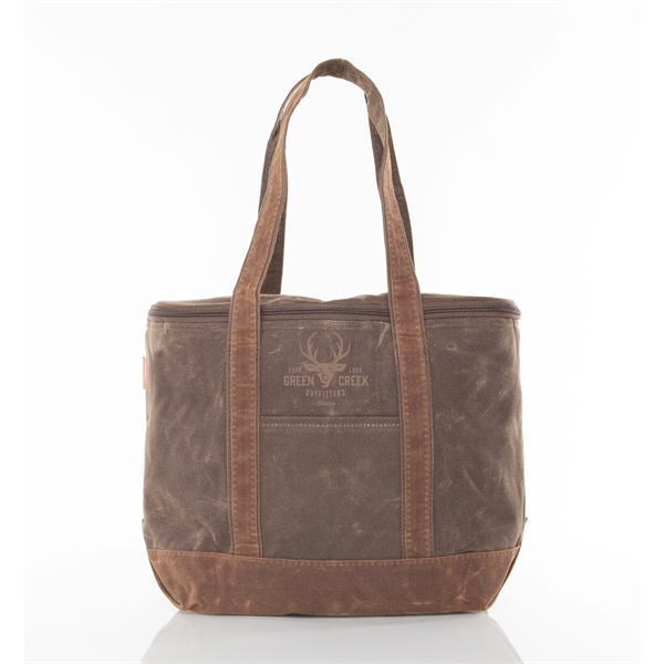 Waxed Canvas Lunch Tote Cooler - Large