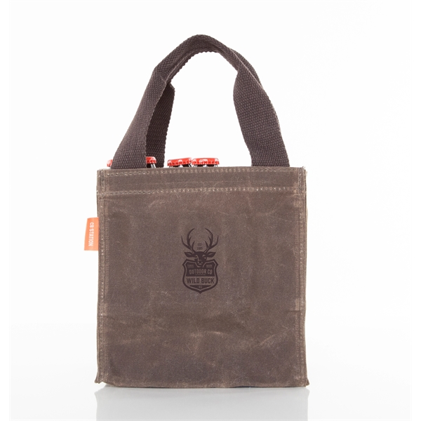 Waxed Canvas 6-Pack Beer Bottle Carrier