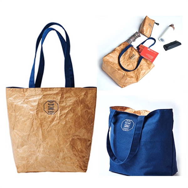 Reversible Dupont Paper Tyvek Tote Shopping Bag