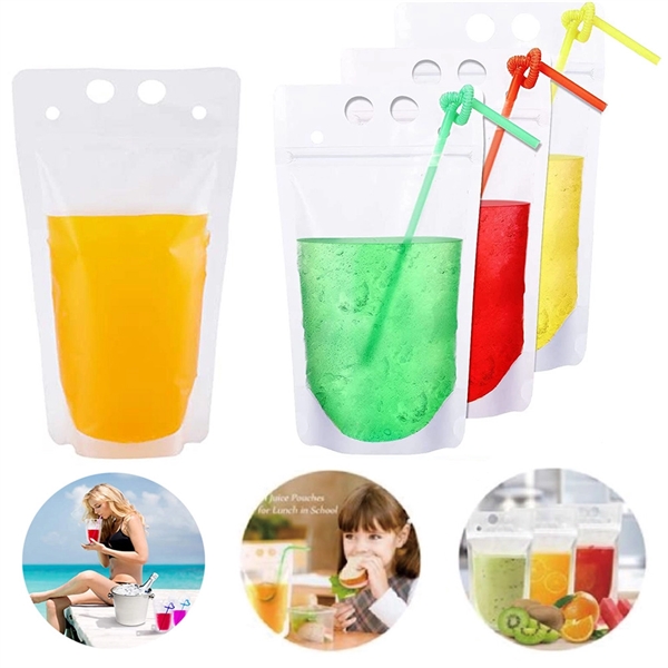 Clear Juice Pouch 16 Oz