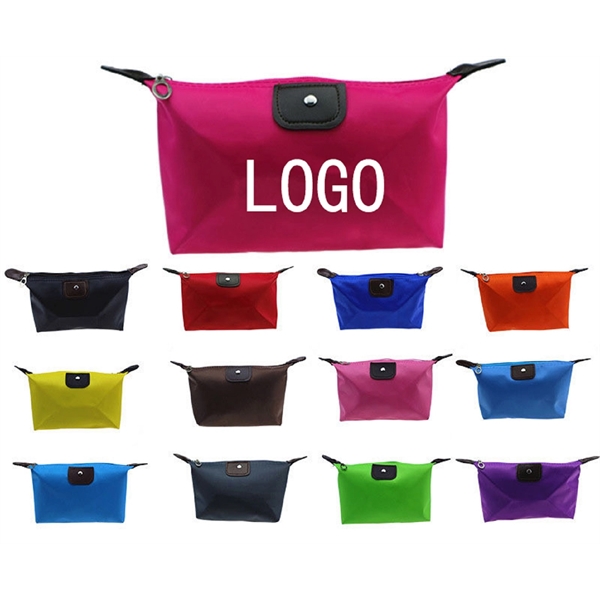 Dumpling Toiletry Cosmetic Bag With Zipper