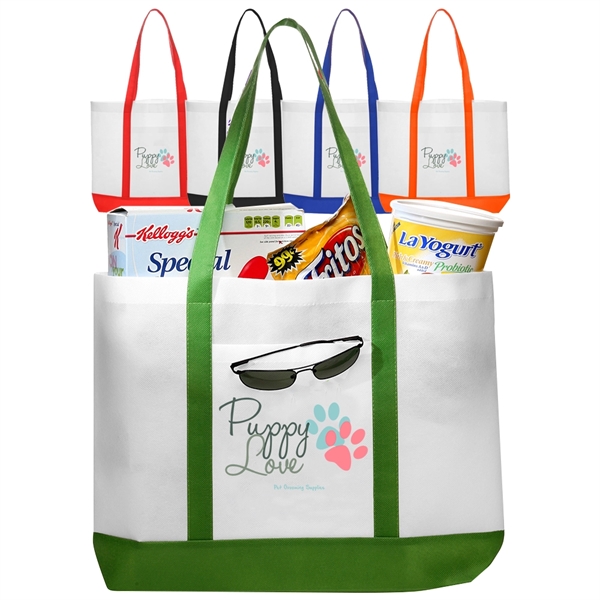 Trim Color Non-Woven Tote Bag