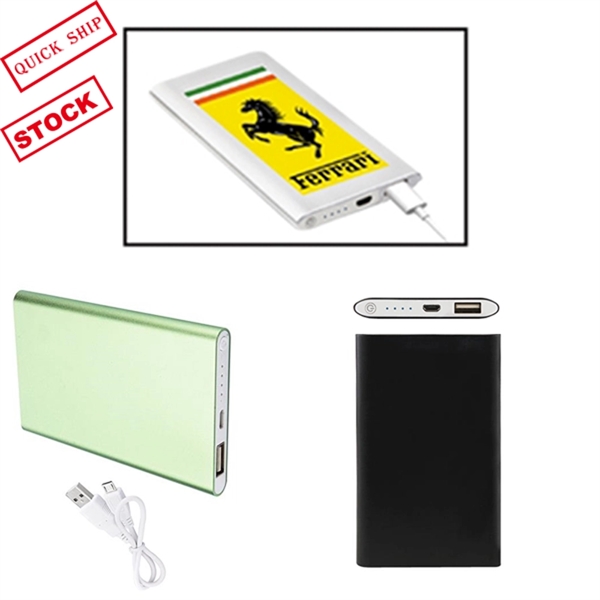 Stock! Aluminum Universal Power Bank Charger -5000mAh