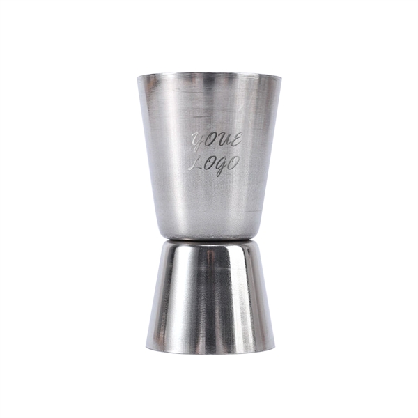 Stainless Steel Bilateral Usage Wine Measuring Cup 