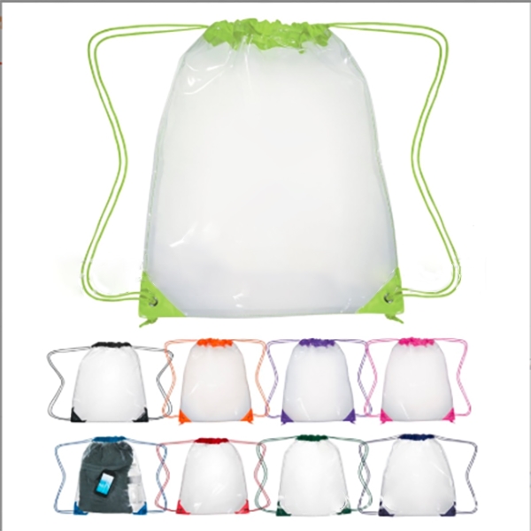 PVC Clear Drawstring Bag