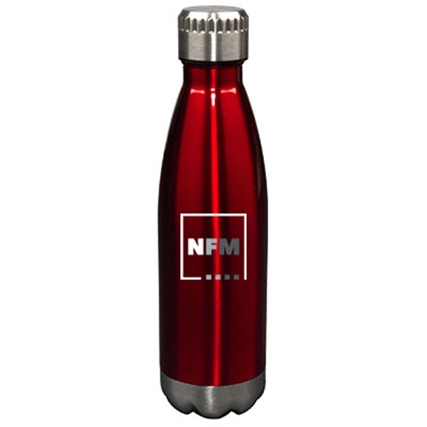 17 oz Glacier Gloss Red Insulated SS Sports Water Bottle