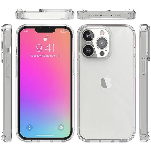 iPhone 13 Pro  Clear Hard Shell Case with TPU Bumpers