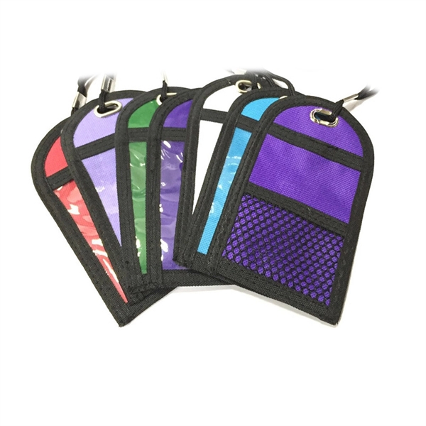 Badge Holder Lanyard Name Tag Storage Pouches