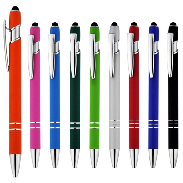 Portable Lanyard Ballpoint Pens,Multi Use Blue Ink Pens with Lighting,Sticky Notes for Party,Office,Outside 5 Pack