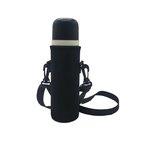 Neoprene Water Bottle Carrier Bag With Shoulder Strap