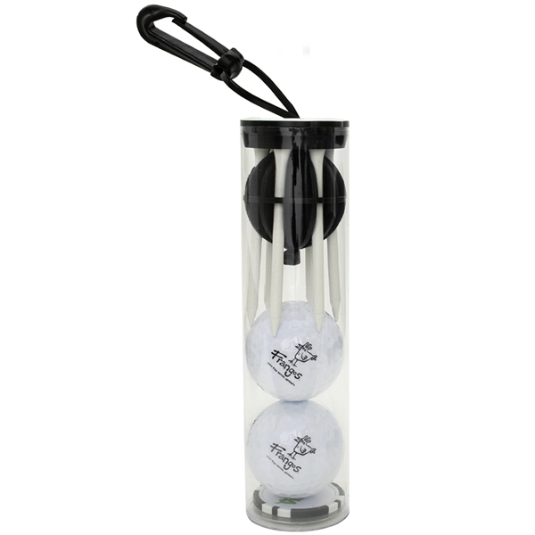 CaddyCap Golf Ball & Golf Tee Holder with Poker Chip Tube