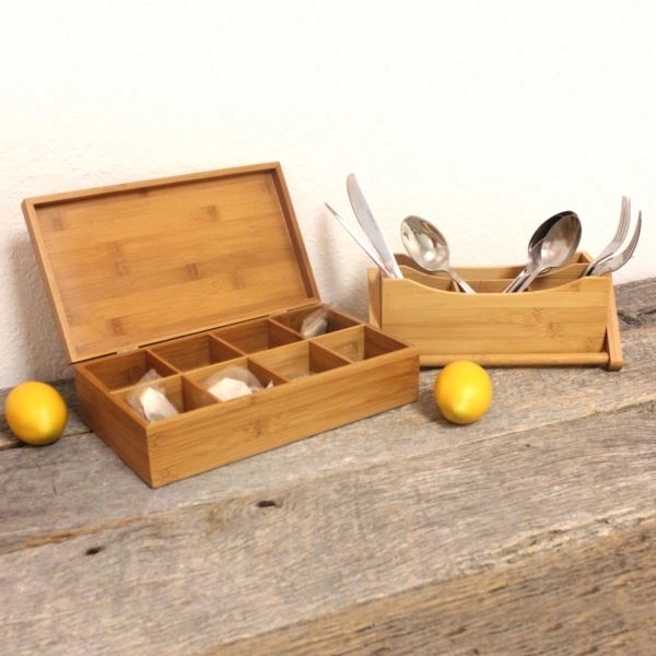 Bamboo Tea Box 2pc Set