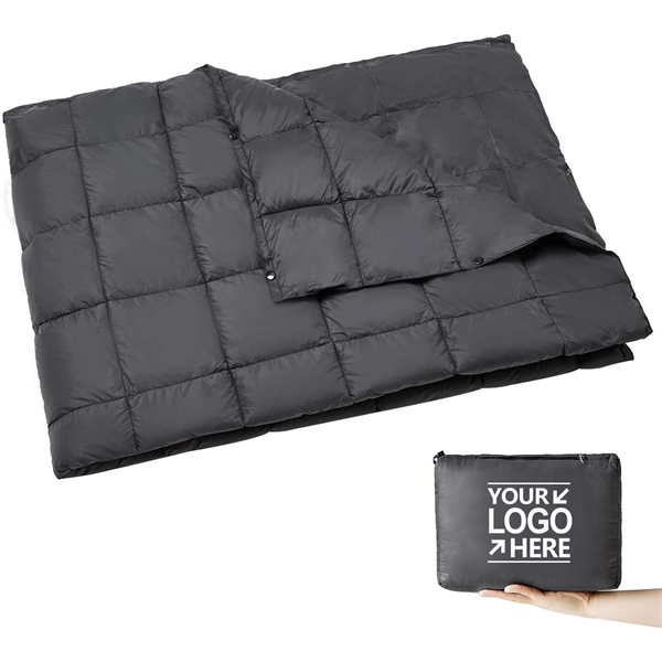 Packable Lightweight Travel PP Cotton Warm Camping Blanket