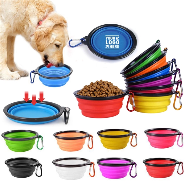 Custom Multi-color Collapsible Pet Bowl